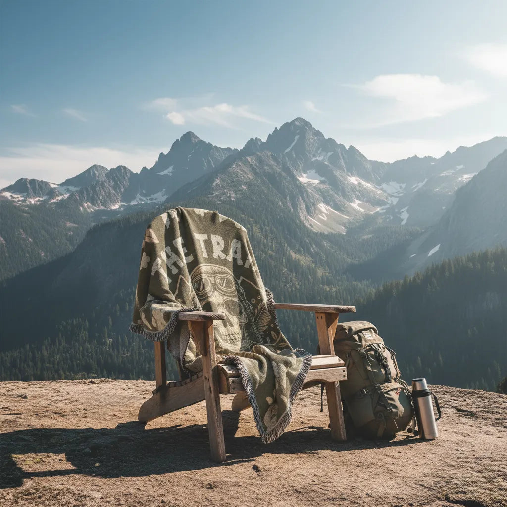 The Trail Never Ends Woven Heirloom Blanket