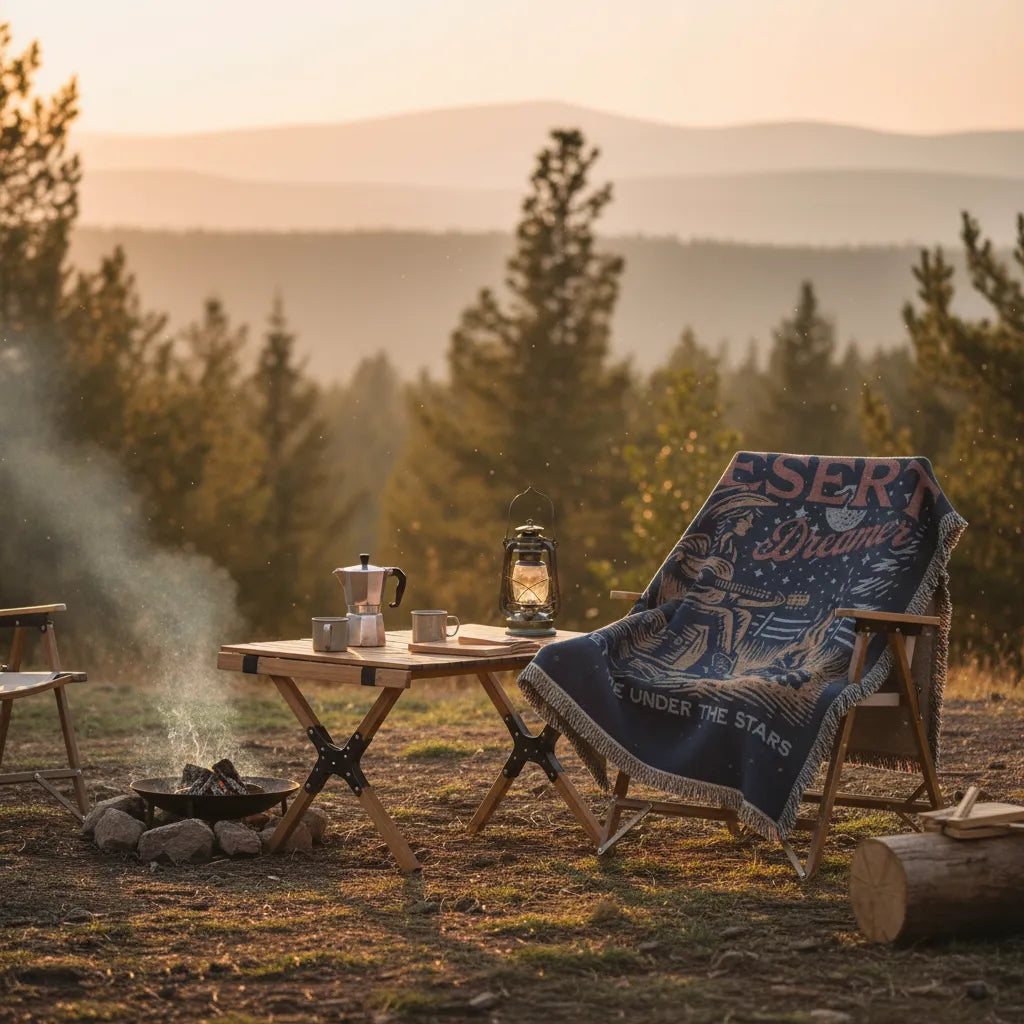 Moonlit Desert Dreamer Woven Blanket
