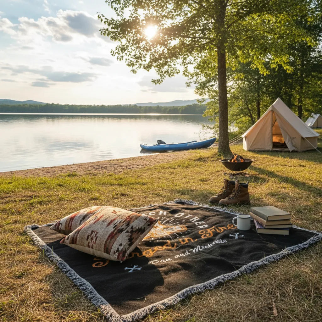 Made for Each Other Personalized Heirloom Woven Blanket