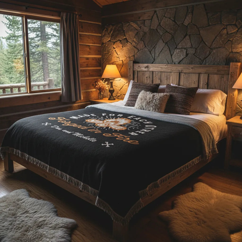 Made for Each Other Personalized Heirloom Woven Blanket