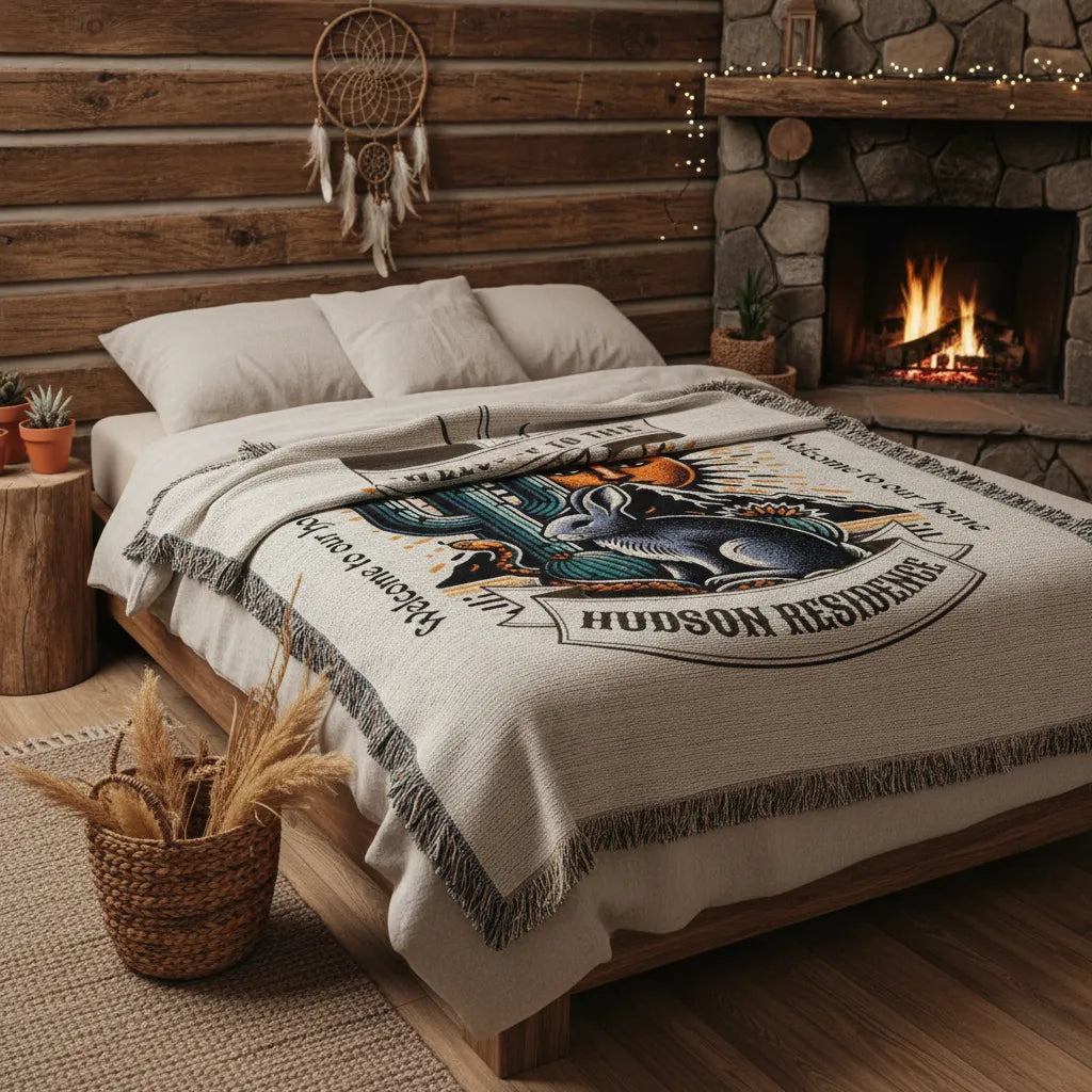 Desert Dawn Welcome Residence Woven Blanket